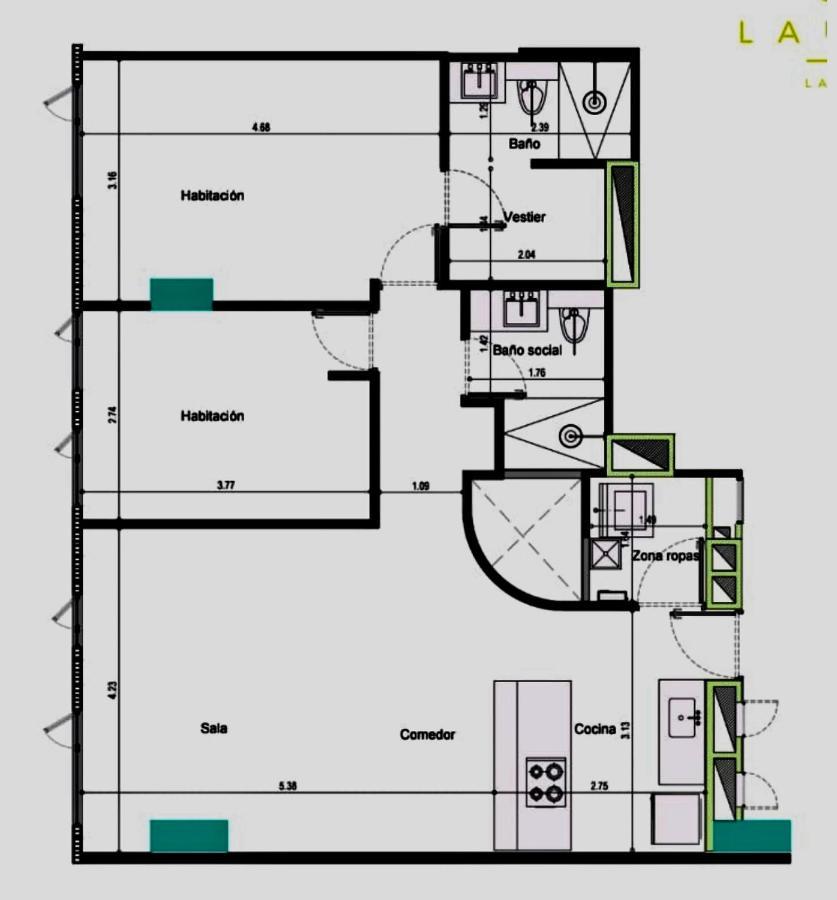 Apartamento Lauret En Laureles Medellín Extérieur photo